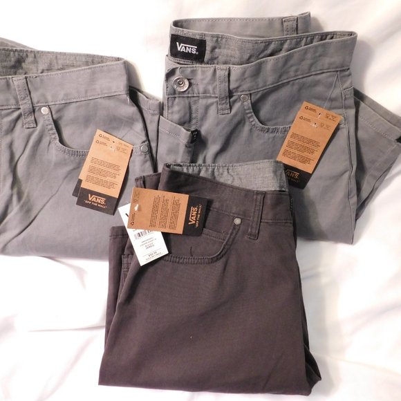 Vans "Cooper" Shorts" Off the Wall Men's Size 30 Lot of 3 Gray and Black NEW - Picture 2 of 8